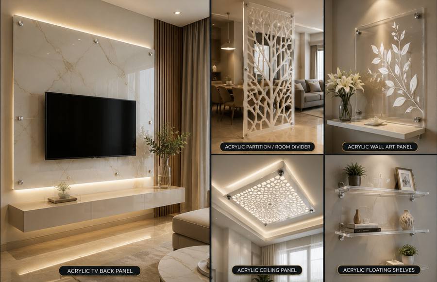 Acrylic interior application