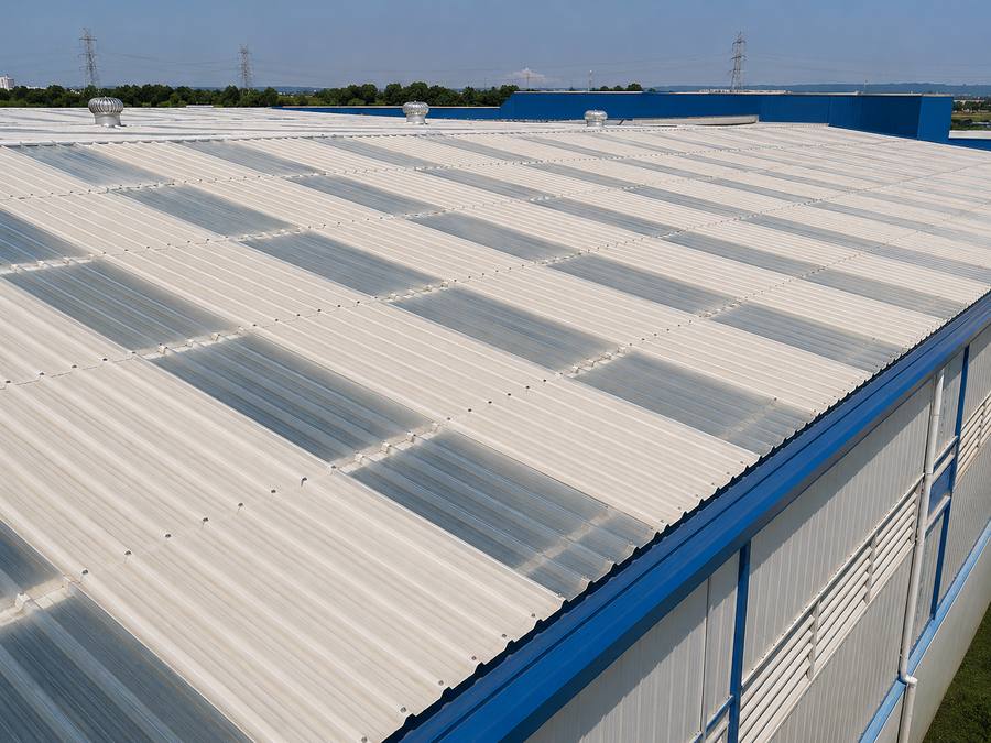 Industrial shed roofing