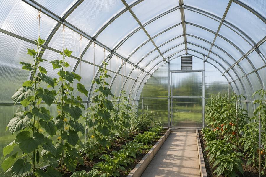 Polycarbonate greenhouse