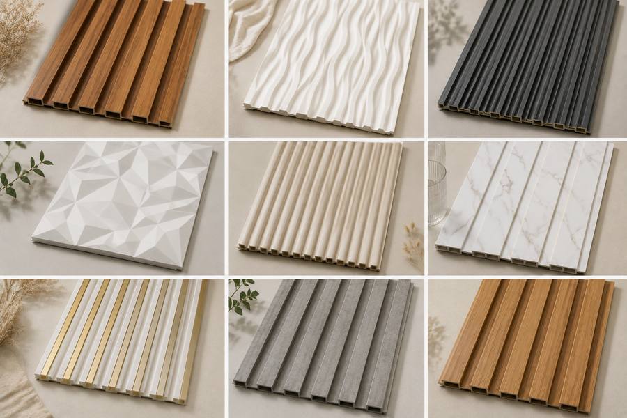 3D textured PVC wall panel