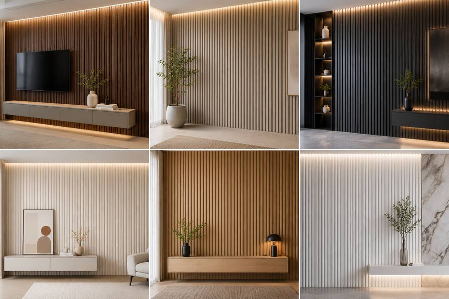 Fluted PVC wall panel